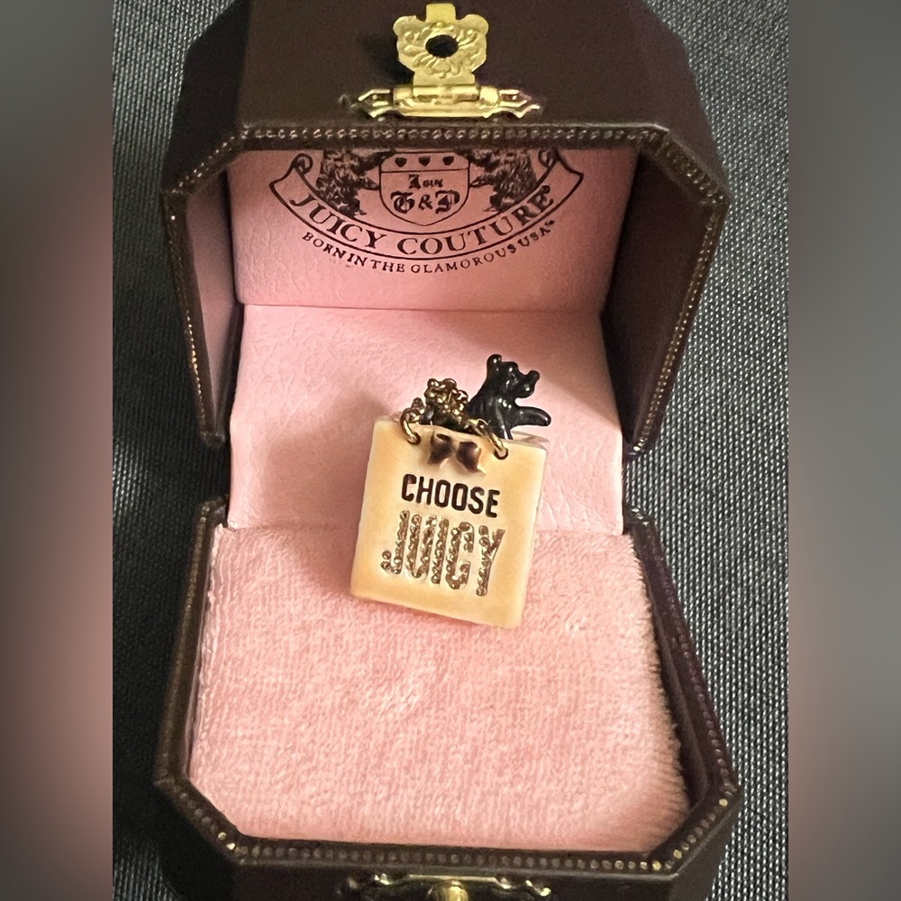 Juicy Couture Yorkie in Shopping Bag Charm